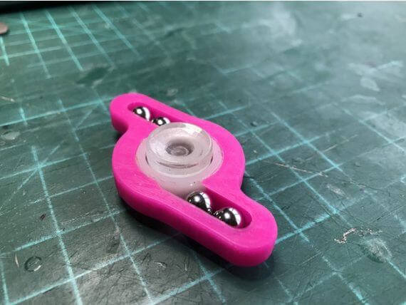 3d-modell fidget spinner kugeln