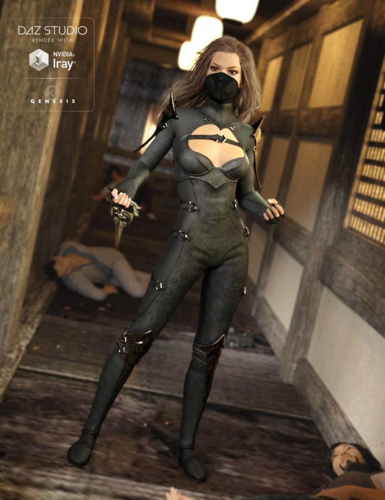 3d-modell daz3d shadow outfit 3d-model